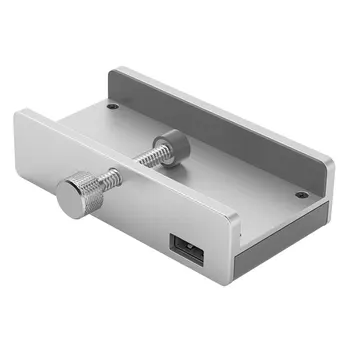 

ORICO MH4PU Aluminum 4 Ports USB 3.0 Clip-type HUB For Desktop Laptop Clip Range 10-32mm With 150cm Date Cable gift package