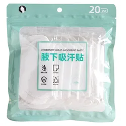 20pcs/pack Antiperspirant Stickers Sweat Pads Breathable Armpit Invisible Pad Perfume Absorbing Guard Shield Deodorant for Women
