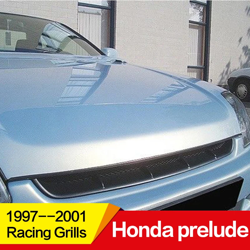 Используется для Honda Prelude racing grills 1997 98 99 00 21 год углеродное волокно рефитт передний центр гоночная решетка крышка аксессуары