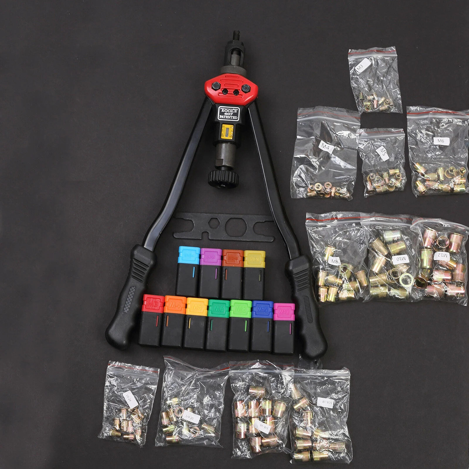 New Manual Rivet Tool Suit Professional Rivet Nut Thread Locator Nut