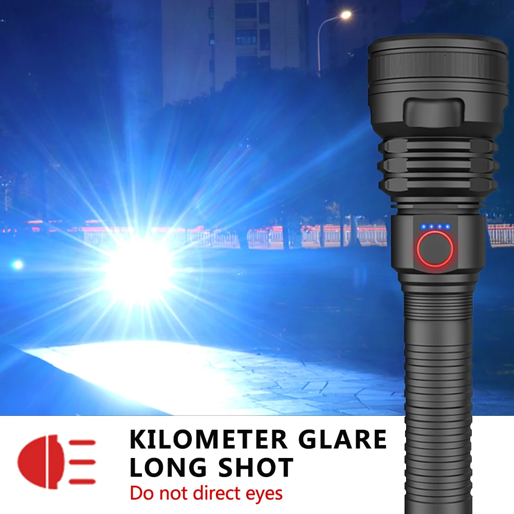 Супер мощный XHP70 X-Lamp фонарик Тактический Tlashlight USB Перезаряжаемый фонарь Водонепроницаемый охотничий светодиодный фонарь 18650