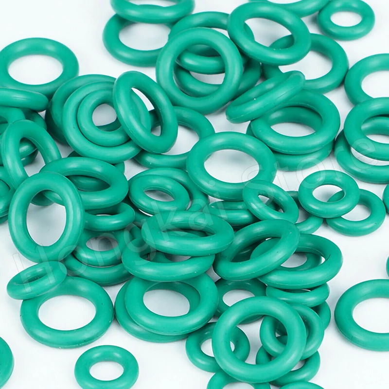 5-50pcs CS 2.4mm*OD 8-60mm Green Fluorine Rubber O Ring ID 3.2-55.2mm FKM Seal Washer Good Oil Resistance | Обустройство дома