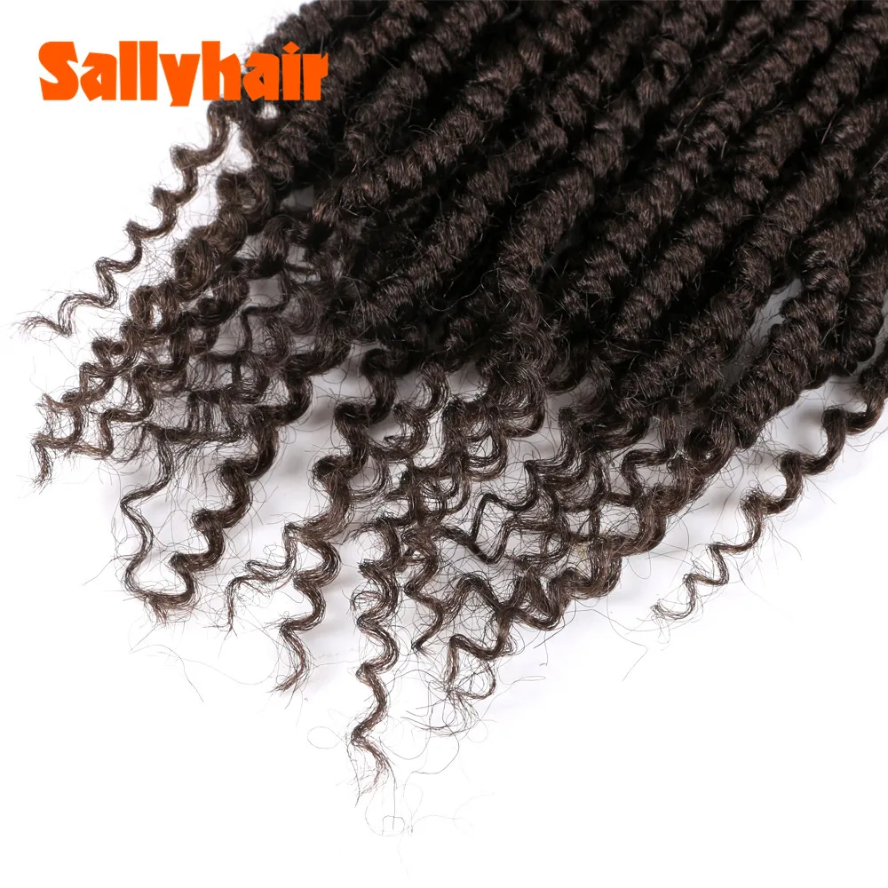 Sallyhair Bomb Twist 12 дюймовые пушистые предварительно закрученные вязаные косички