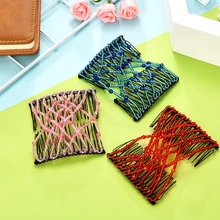 

Women Elastic Beaded Elastic Hairpin Stretchy Handmade Hair Double Clip Comb Styling Tool Accessory for Women Girls