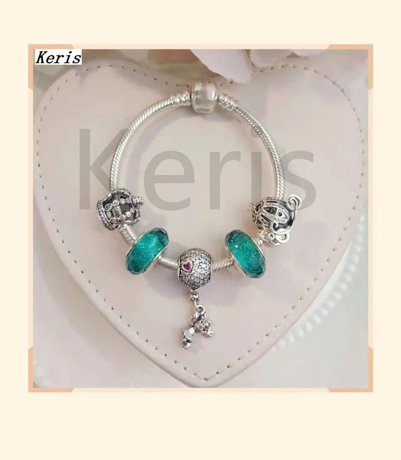 

High Quality Original 1:1 100% Silver Glazed Rat Pendant Pumpkin Car Chain Bracelet Free Delivery