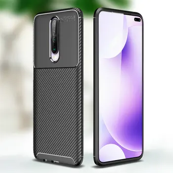

30pcs/lot Case For Xiaomi Redmi K30 Soft TPU Carbon Fiber Anti-Scratch Rugged Back Cover For Xiaomi Redmi K30