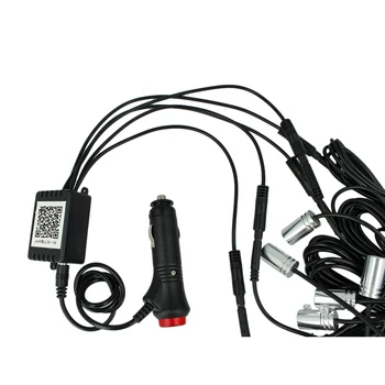 

CARALL LN15RGB string Kit EL Neon strip Led RGB Bluetooth APP for Android music sensor with 5 Led powerful