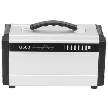 

Solar Generator Faster Charger with Power Cable 500W Pure Sine Outdoor UPS Battery Charge Power Supply Energy Charger