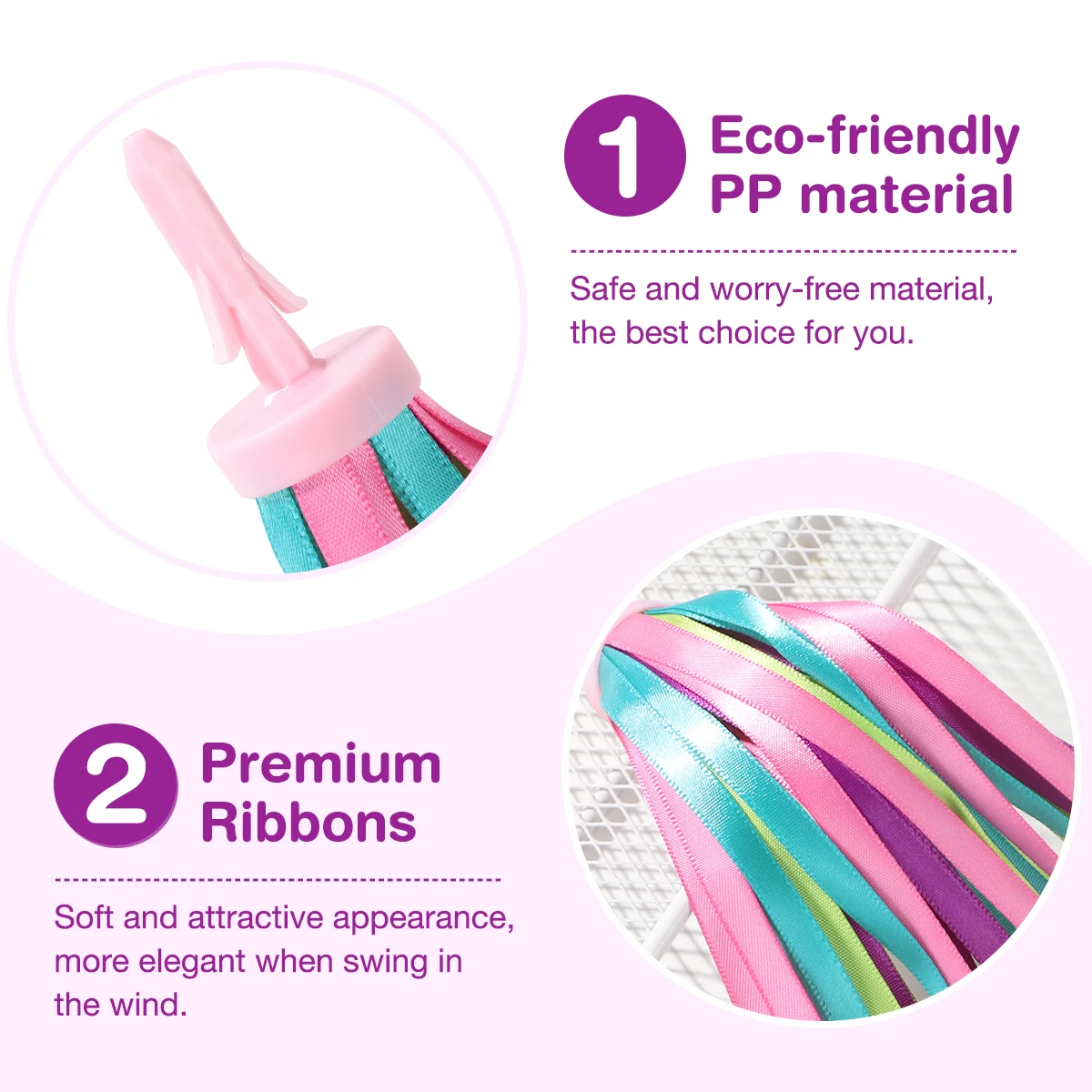 BESPORTBLE One Pair of Childrens Bike Handlebar Streamers Bicycle Grips Tassels Ribbons Baby Carrier Accessories bicycle handlebar bike accessory bicycle grips