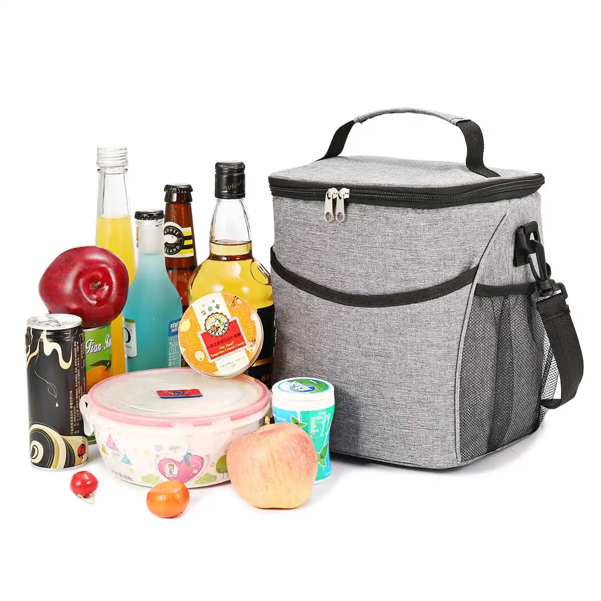 

Portable Lunch Bag 9L Thermal Insulated Lunch Box Cooler Handbag Bento Pouch Dinner Container Picnic School Food Storage Bags