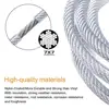 30/20/15/10 M Outdoor Light Hanging Kit Wire Rope Steel PVC Coated Flexible Wire Rope Clothesline Cable Acero Tendedero Ropa 2