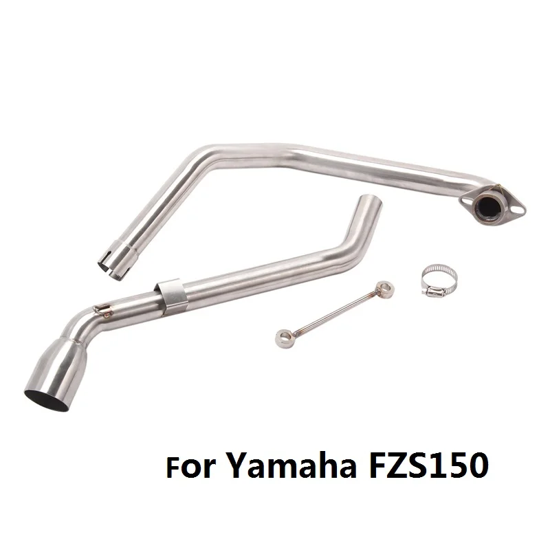 

For Yamaha FZS150 Exhaust Front Link Pipe Motorcycle Slip On Connect Section Tube Modified 51mm Stainless Steel