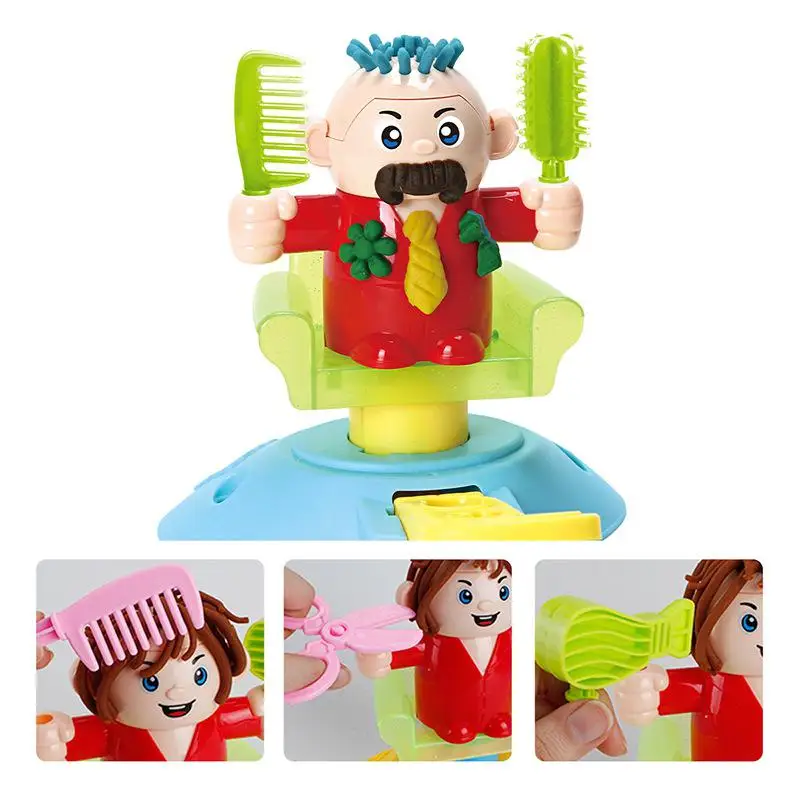 Kuulee Мода DIY парикмахерское моделирование Парикмахерская головоломка грязь, пластилин игрушка для детей