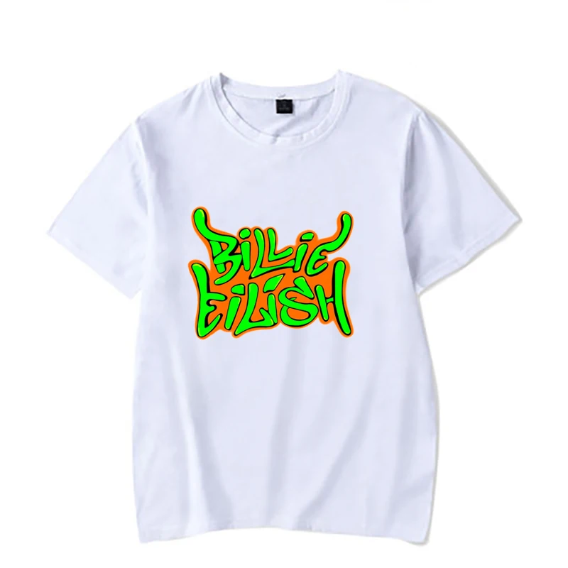 Модная детская одежда Billie Eilish, топы для маленьких девочек, футболки для мальчиков и девочек-подростков, школьные футболки, Kpop, повседневный Детский костюм