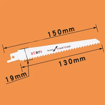 

10PCS 6inch Jig Saw Cutter For 6-100mm Wood Cutting Woodworking Tools S644D For Outdoor Cutting Straight