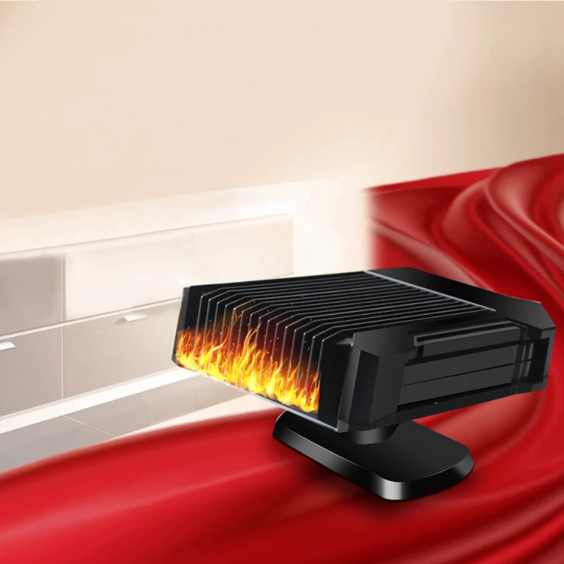 12V Car Interior Heating Accessories Defroster 150W Hot Warm Fan Heater Window Mist Remover Machine Appliance Air Conditioning