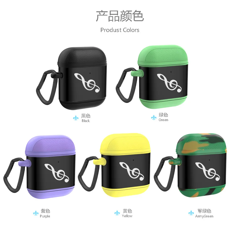 Защитный чехол для Airpods, жесткий корпус для наушников Apple Airpods 1 2, гальванический защитный чехол, оболочка, Капа