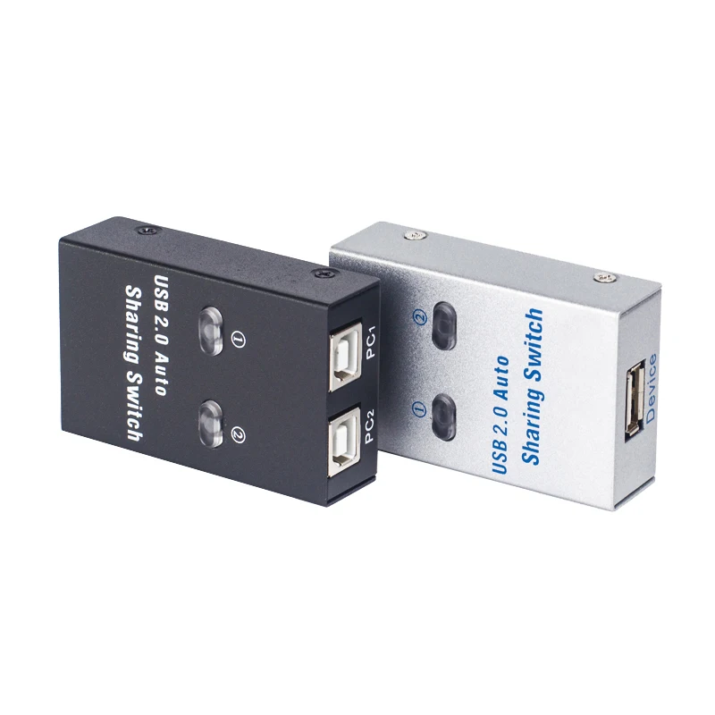 USB kvm switch usb extender hub usb splitter converter USB auto switch 2 ports usb converter splitter for 2 PC share USB peripherals printer office home usb2.0 hub