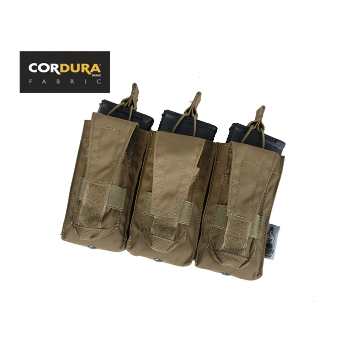 coyote brown TBS Tactical M4 и пистолет тройной подсумок комбо Открытый верх Molle Mag Pouch панель(SKU051377 - Цвет: coyote brown