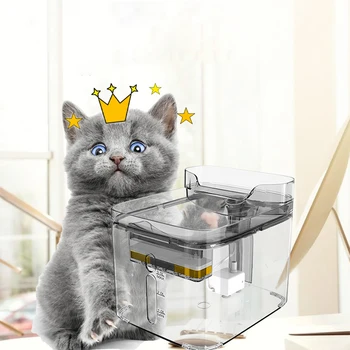 

3L Large Pet Water Dispense US/EU Plug Electric Active Oxygen Fountain Water Feeder Cat Dogs Automatic Circulation Water Drinker