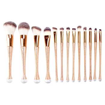 

13Pcs Golden Screw Thread Makeup Brushes Set Blusher Concealer Eyeliner Brush Kit Powder Foundation Eyeshadow Brush Beauty Tools