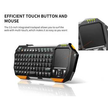 

HOT Bluetooth Keyboard Mini Keyboard Wireless With Touchpad For Smart Phone Projector Tablet PC Game Console 450 Li-Ion Battery