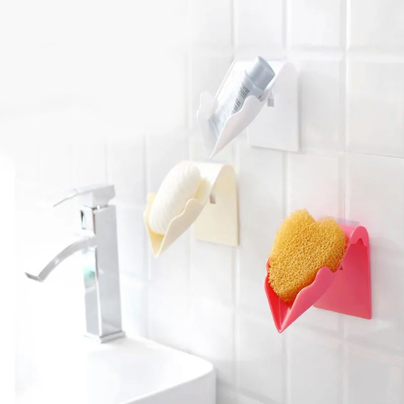 

Familysky 1 PCS High Quality Suction Cup Sink Drain Rack Sponge Storage Holder Kitchen Sink Soap Rack Drain Rack