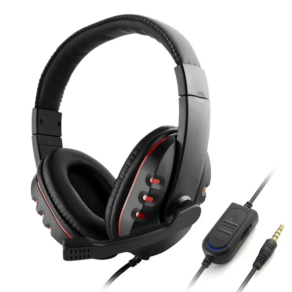 Wired Gaming Headphones 40mm Driver Bass Stereo with Mic 3 5mm Jack Headsets Noise Isolating for PS4 for XBOX ONE PC Mic