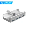 ORICO MH4PU Aluminum 4 Ports USB 3.0 Clip-type HUB For Desktop Laptop Clip Range 10-32mm With 100cm Date Cable gift package ► Photo 2/6