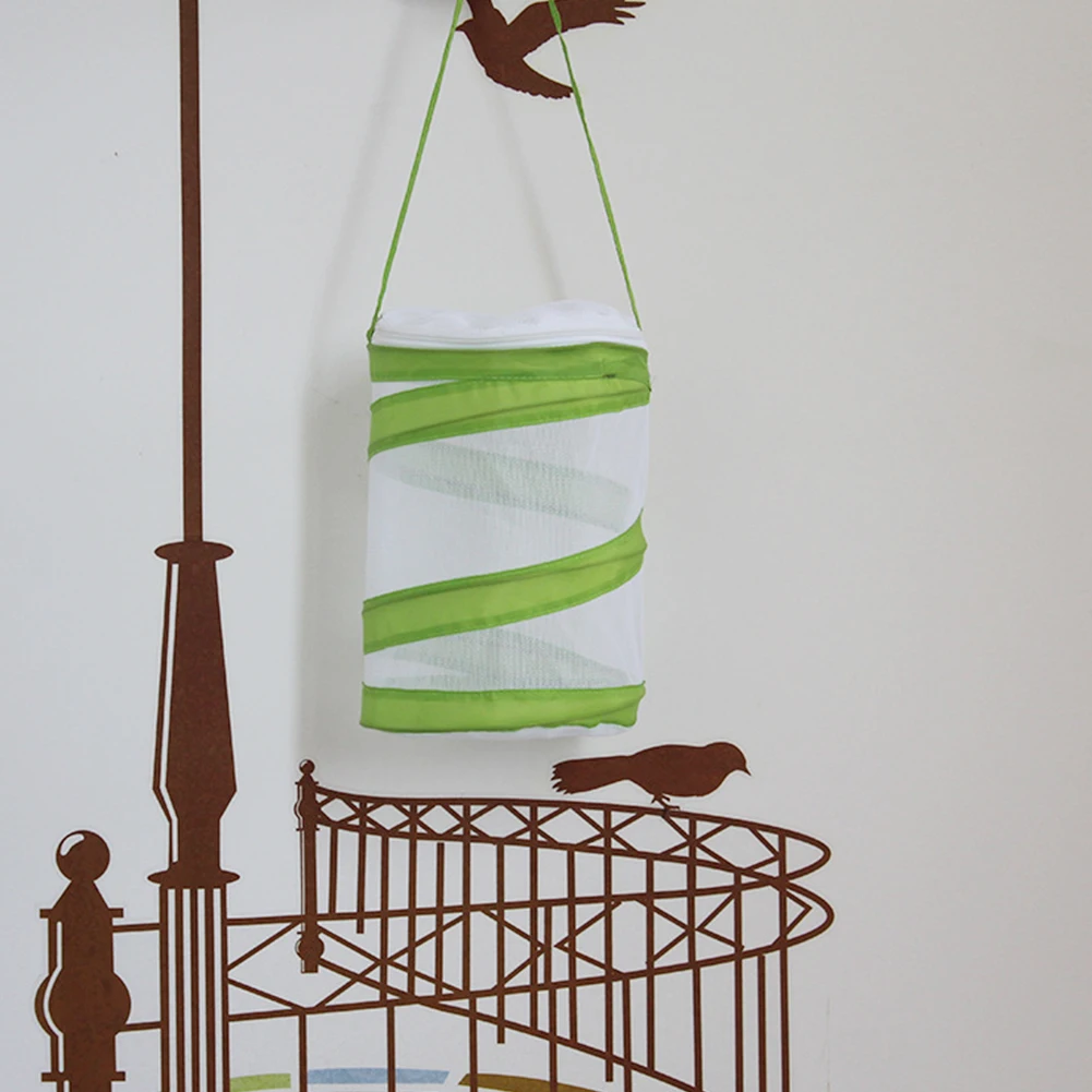 Insect Cage Housing Portable Net Cloth Cylinder Style Terrarium Foldable Garden Breeding Praying Mantis Zipper Butterfly Habitat