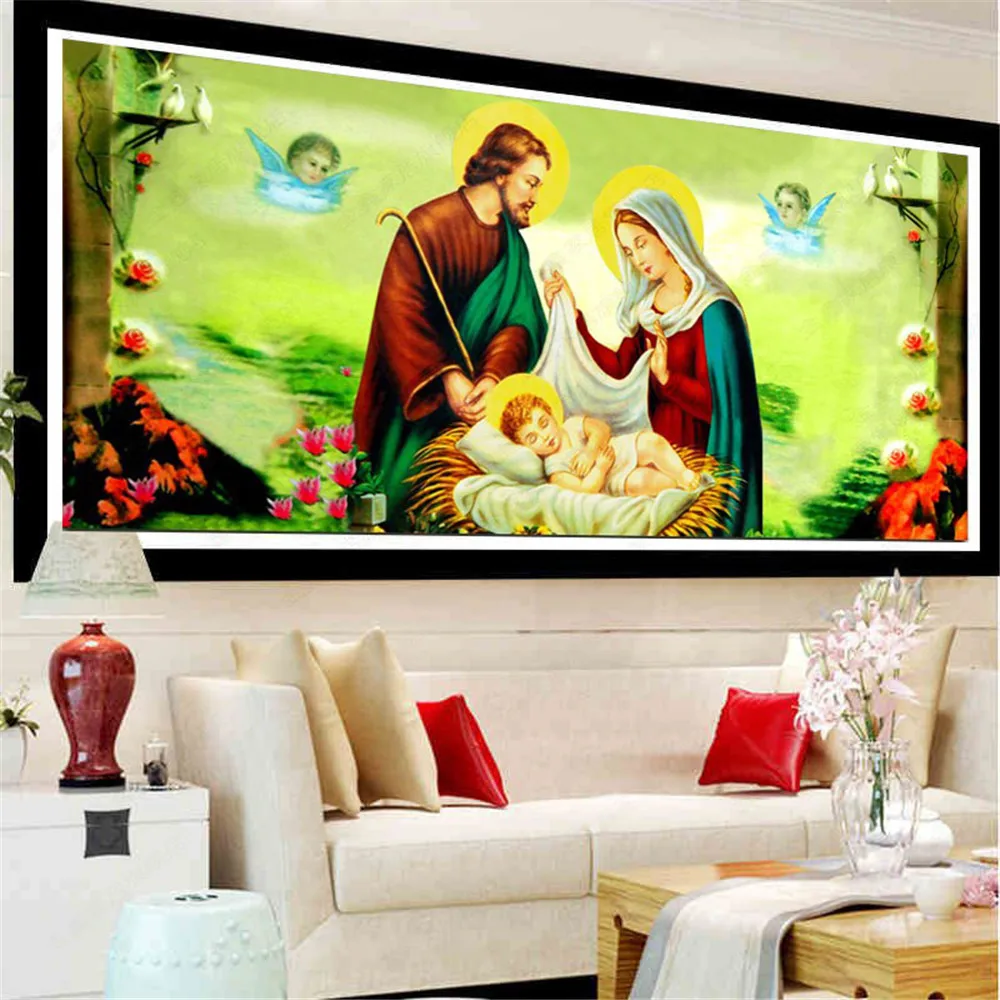 Набор для алмазной живописи 5D картина с изображением Иисуса Христа вышивка