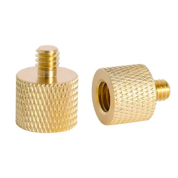 

1/4" Female To 3/8" Male Tripod Thread Reducer Adapter Brass Copper Screw Connecting Camera Screw For Tripod Ball Head