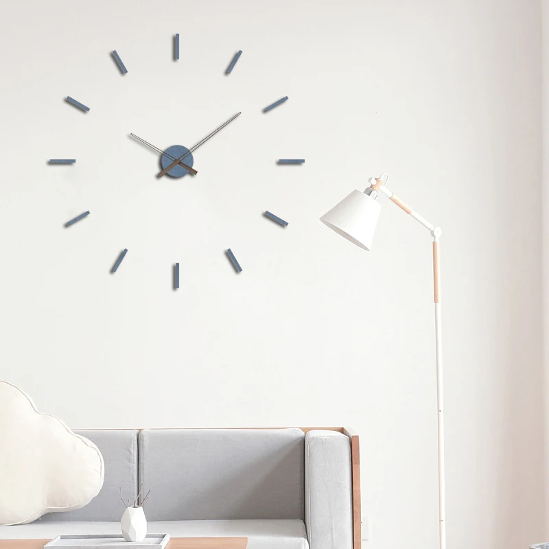 New Design 3D DIY Wall Clocks Modern Wall Stickers Watches Hone Decoration Acrylic Brief Quiet Wall Clock Free Shipping