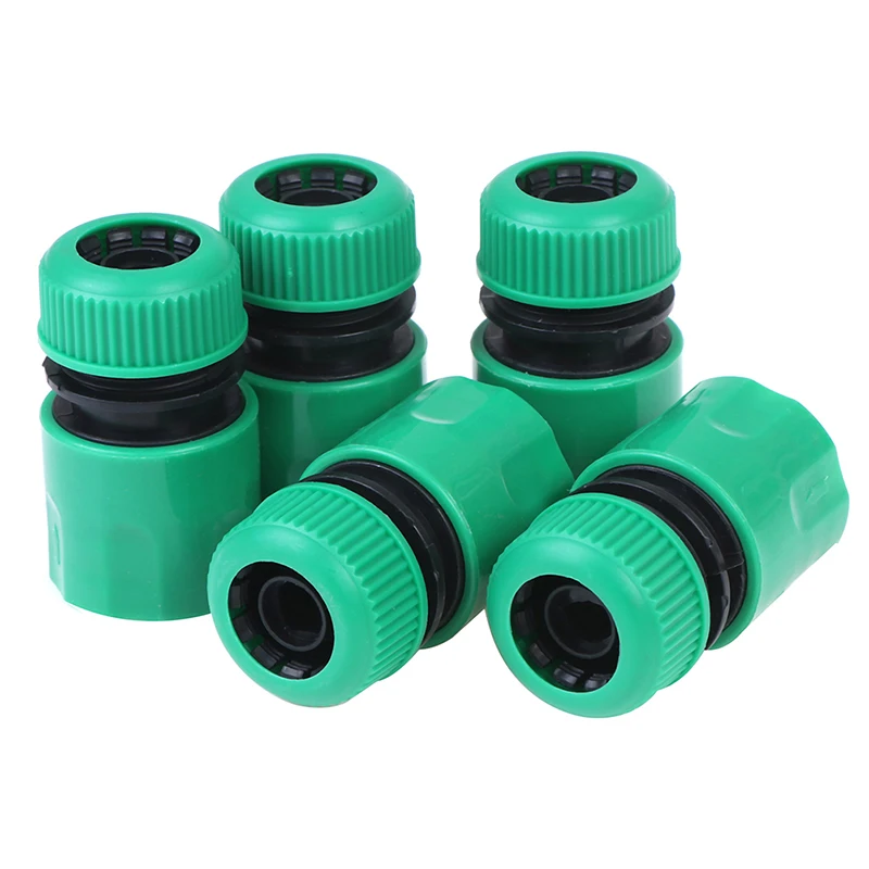

New 5Pcs 1/2 "Green Hose Joint Coupling Connector For Garden Irrigation Balcony Flowers Garden Water Connector