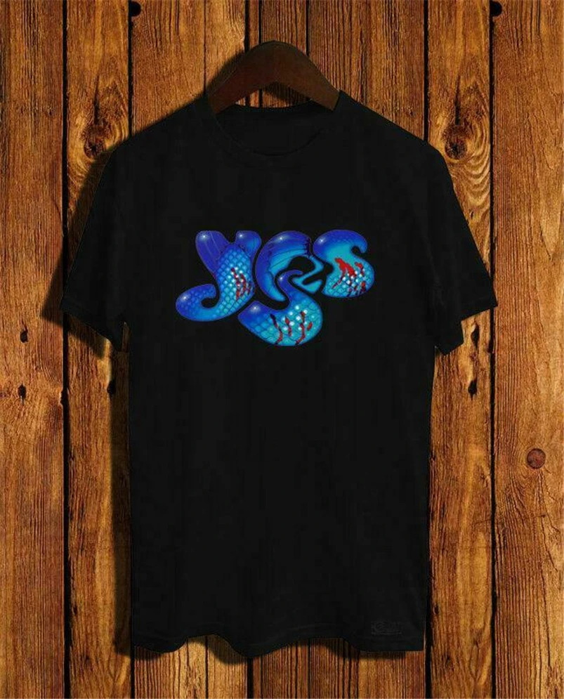 Новинка футболка с логотипом Yes Band Размеры s m l Xl 2Xl Размер США Em31 для бодибилдинга |