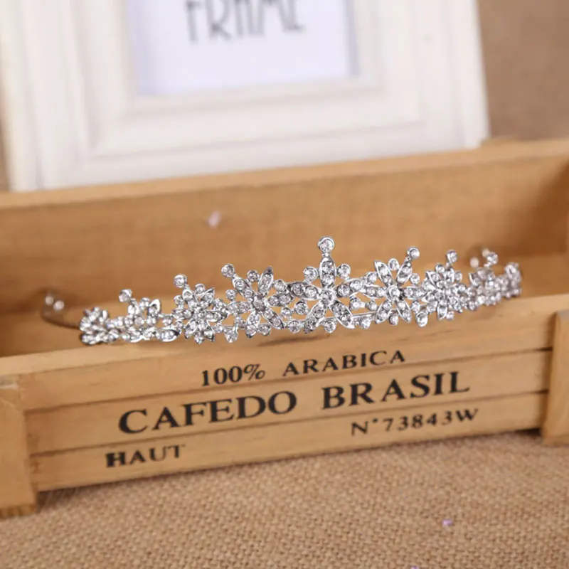 Crystal Pearl Bridal Crown Tiaras Headbands Wedding Party Hair Accessories