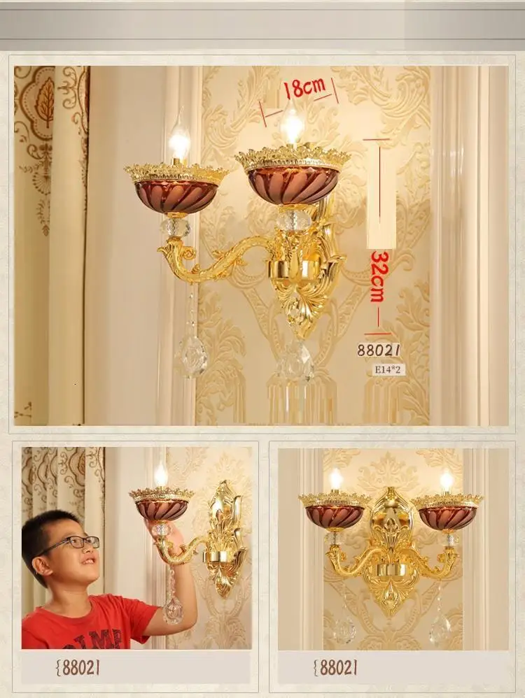 Verlichting Фреска Interieur Внутреннее освещение лампа кристалл аппликация Murale светильник Wandlamp Aplique Luz сравнению настенный светильник для спальни