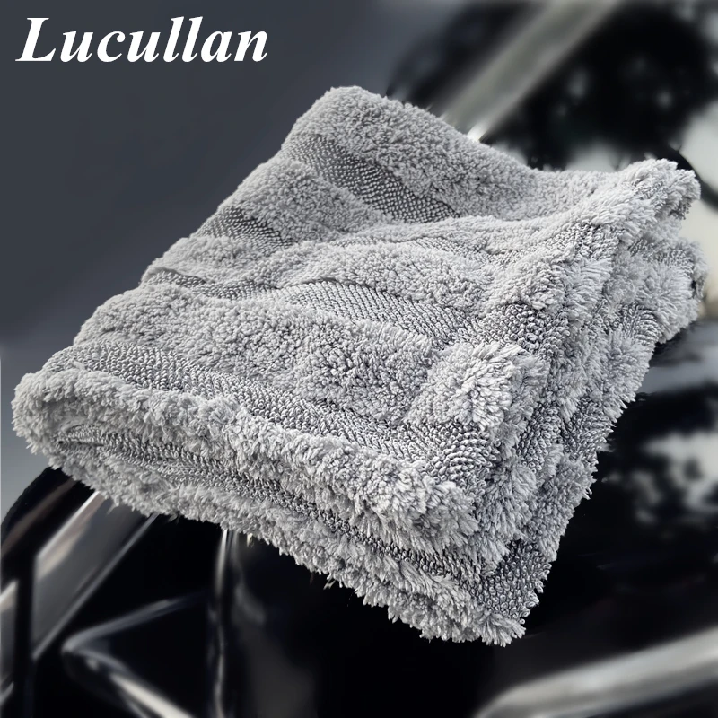 Lucullan 2021 New Launch Premium Special Hybird Twist Loop 70/30 Blend 900GSM Microfiber Drying Towel cleaning leather seats Other Maintenance Products