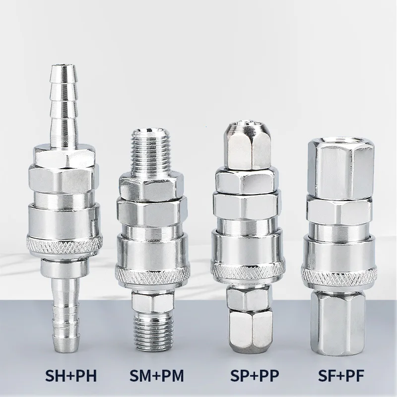 Pneumatic Fitting C Type Quick Connector High Pressure Coupling 10/20/30/40 PP SP PF SF PH SH PM
