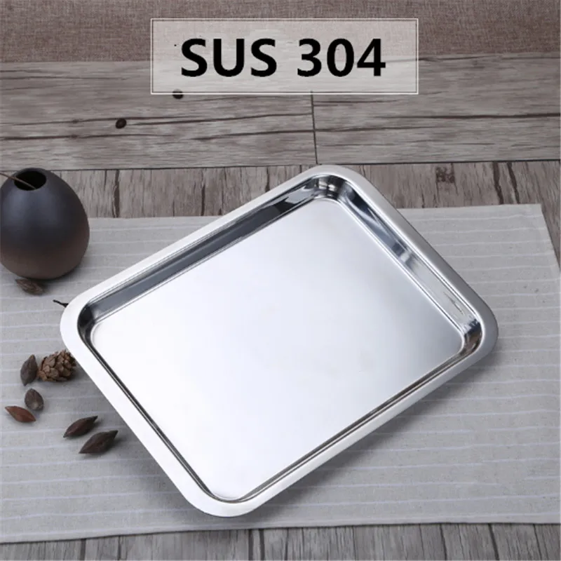 SUS 304 stainless steel plate tray rectangular baking pot dish Japanese