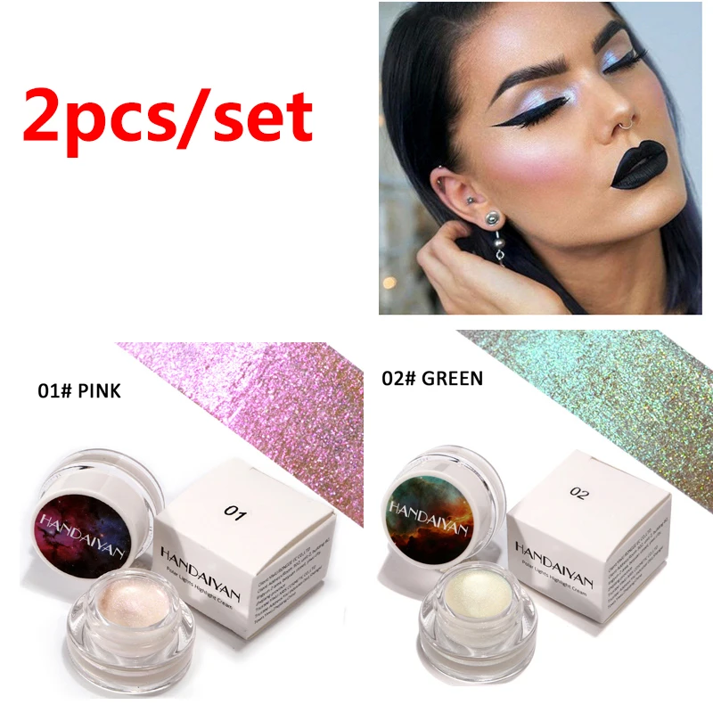 style 7-2Pcs 1/2 предмета в комплекте для палитры теней для век натуральные блестящие матовые тени для век порошок косметический пигмент Водонепроницаемый глаза палитра теней для макияжа - Цвет: style 7-2Pcs
