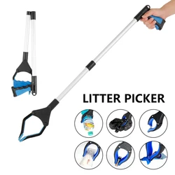Foldable Trash Picker Extra Long Grabber Reacher Reaching Assist Tool Litter Pick Up Garden Picker for Wheelchair and Disabled