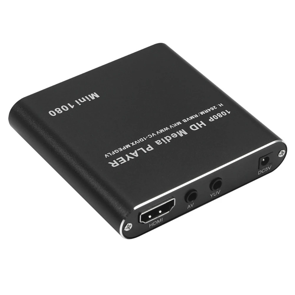 1080P Мини мульти цифровой видео аудио медиаплеер USB SD MMC HD MKV AV HDMI