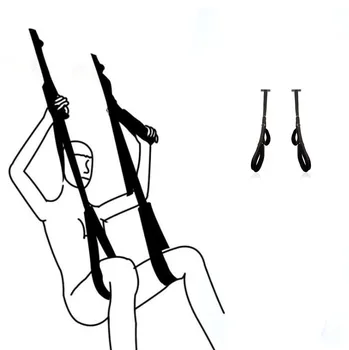 

Durable Hanging Door Black Nylon Kit Hold Up To 330Ibs Set For Couple Sitting Carmen Swing New Swing Swing Alternative Toy
