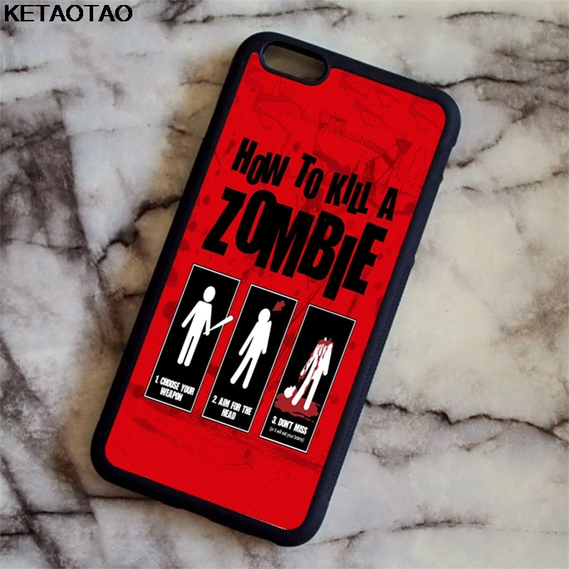 Оранжевый Чехол KETAOTAO The Walking Dead zombies для samsung galaxy S4 S5 S6 S7 S8 S9 S10 edge Note из мягкого ТПУ резины и силикона - Цвет: Оранжевый