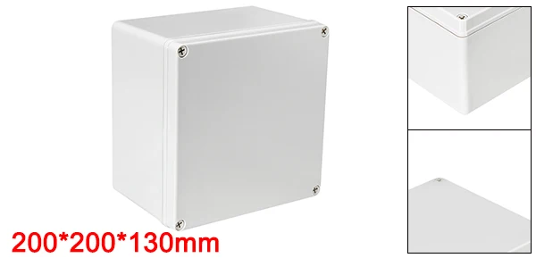200x200x130mm Uxcell 1 шт. электронный DIY Распределительная коробка корпус ABS пластик 100x68x50 мм 115x90x55 мм 200x120x75 мм 200x150x100 мм - Цвет: 200x200x130mm