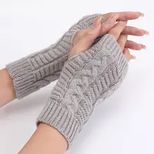 

Casual Hand Warmer All Match Thick Korean Style Knitting Gloves Gloves Oversleeve 1 Pair