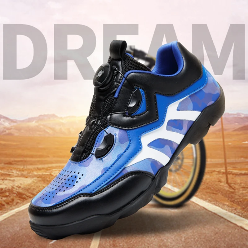 Профессиональная велосипедная обувь с вращающейся пряжкой мотоциклетная