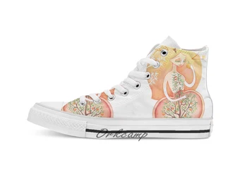 

Seedling Peach Pit Custom Casual High Top lace-up Canvas shoes sneakers Drop shipping