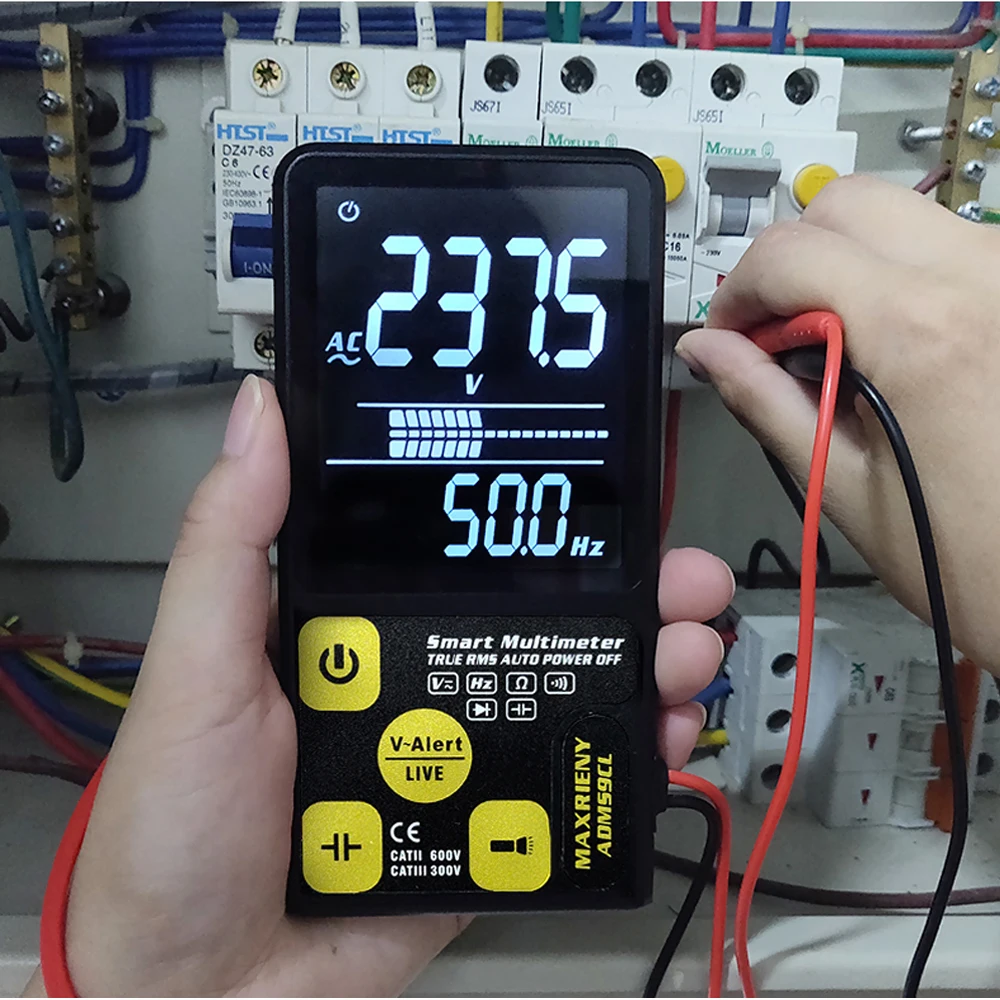 Цифровой мультиметр MAXRIENY ADMS9CL EBTN lcd Многофункциональный вольтметр напряжение сопротивление частоты конденсатор диод NVC тестер